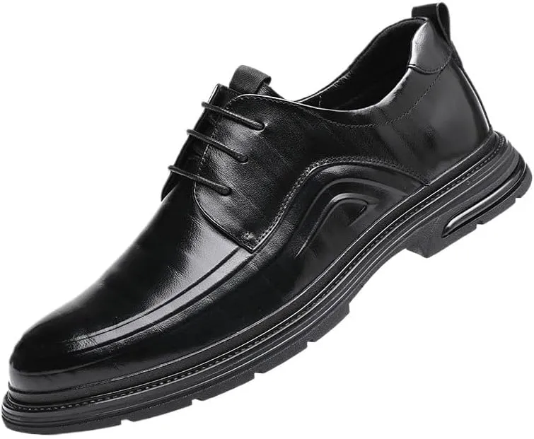 Loafers Mens Modern Classic Slip On Oxfords All-Day Comfort Faux Patent Leather Oxford Dress Shoes Mens Dress Casual Shoes Leather