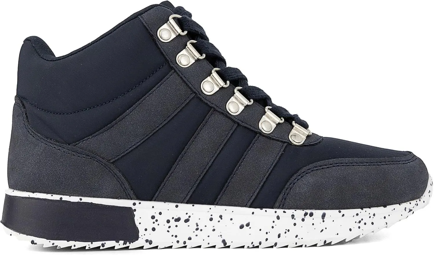 LONDON FOG Womens Maise High-Top Sneaker Bootie Lace-Up Ankle Boot