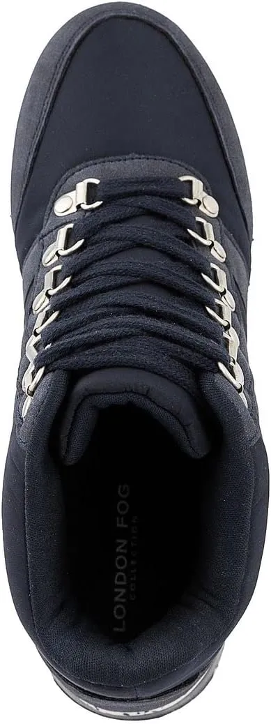 LONDON FOG Womens Maise High-Top Sneaker Bootie Lace-Up Ankle Boot