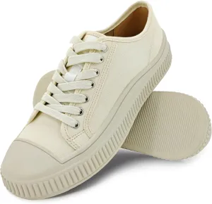 Low Top Fashion Canvas Sneakers for Women, Lace up Casual Walking Shoes