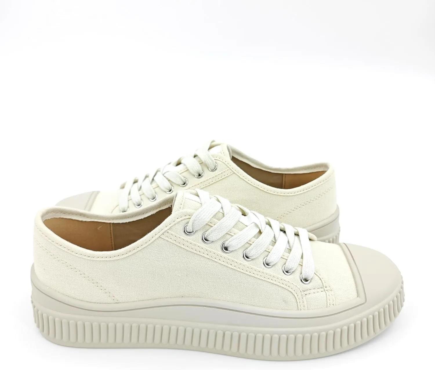 Low Top Fashion Canvas Sneakers for Women, Lace up Casual Walking Shoes