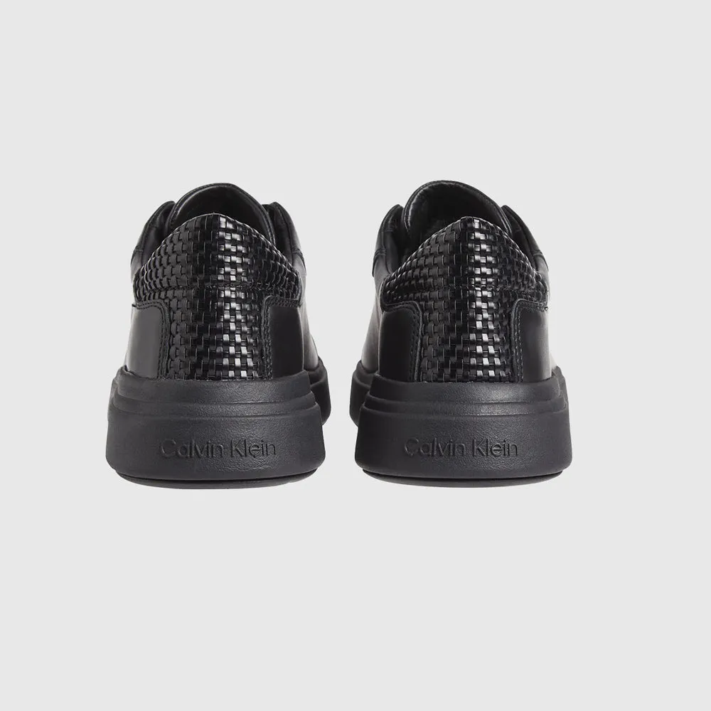 Low Top Lace Up Sneaker - Black