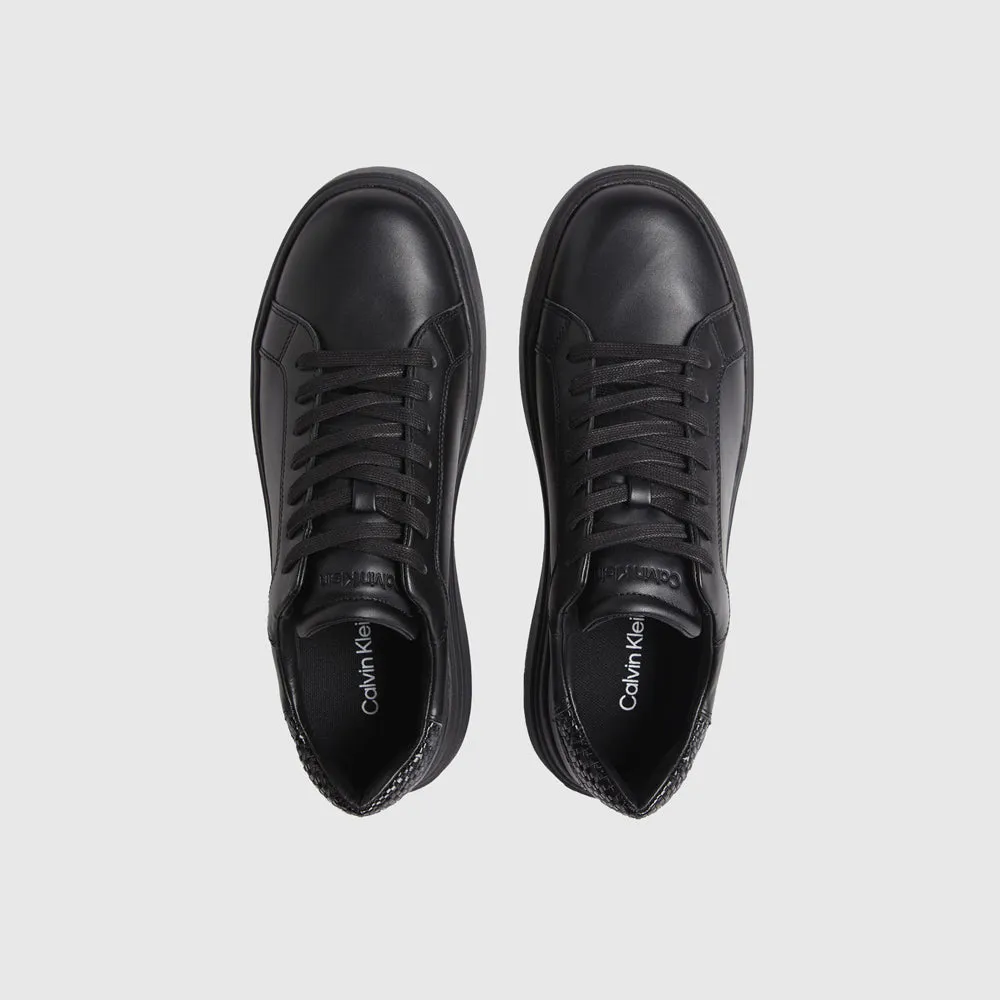Low Top Lace Up Sneaker - Black