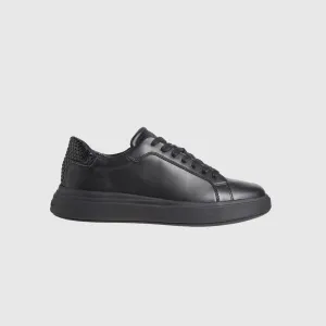Low Top Lace Up Sneaker - Black