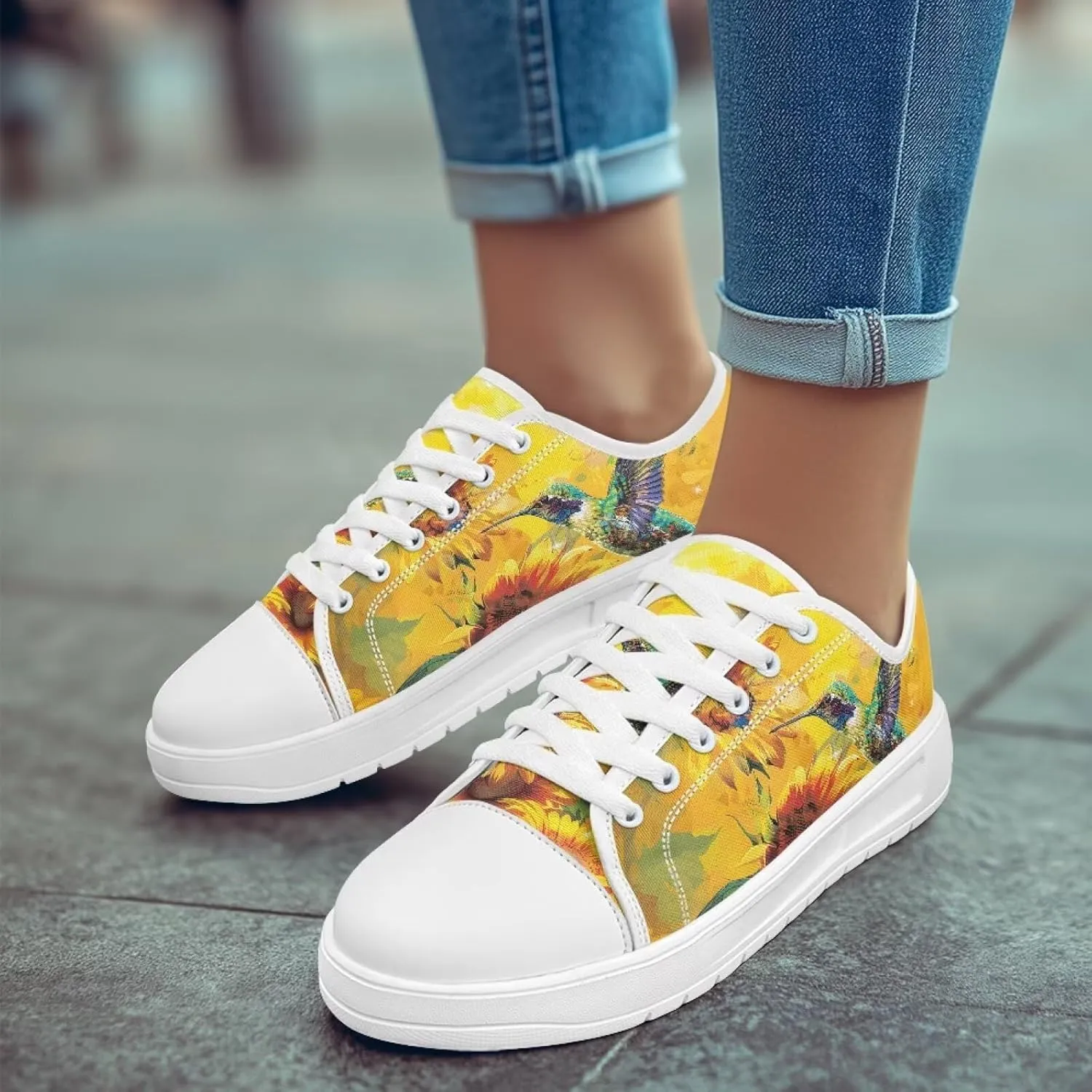 Low Tops Canvas Shoes for Women Girl Classic Lace Up Fashion Sneaker Street Casual Canvas Shoes No Laces 5.5-13.5