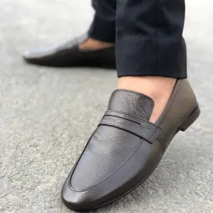 LS Pure Leather Handmade Emilo Brown Formal Shoes LS-902