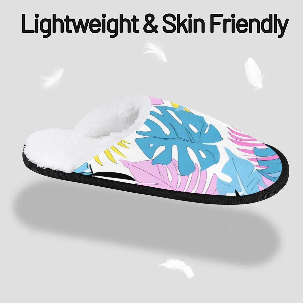 Maple Leaves Rustic Slippers for Women Soft Non-Slip Indoor Slippers Home Slippers