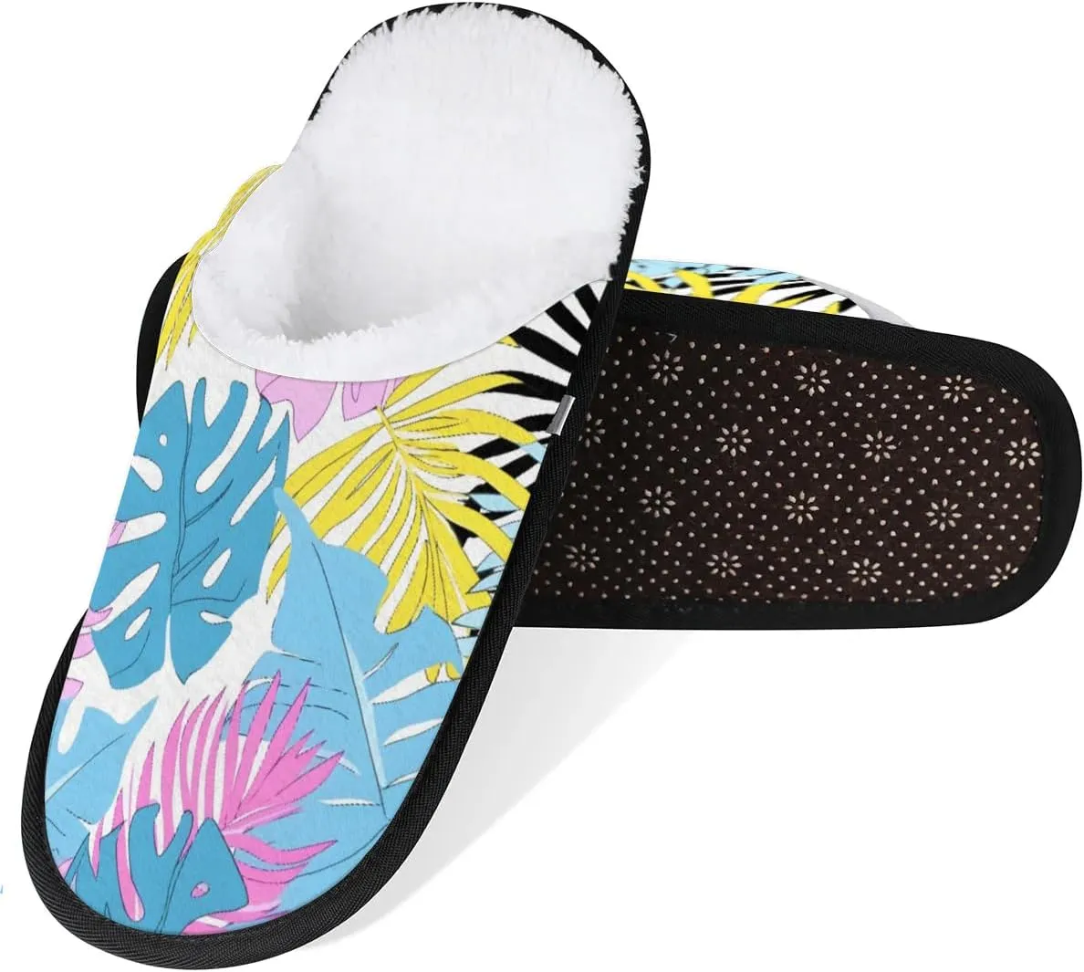 Maple Leaves Rustic Slippers for Women Soft Non-Slip Indoor Slippers Home Slippers