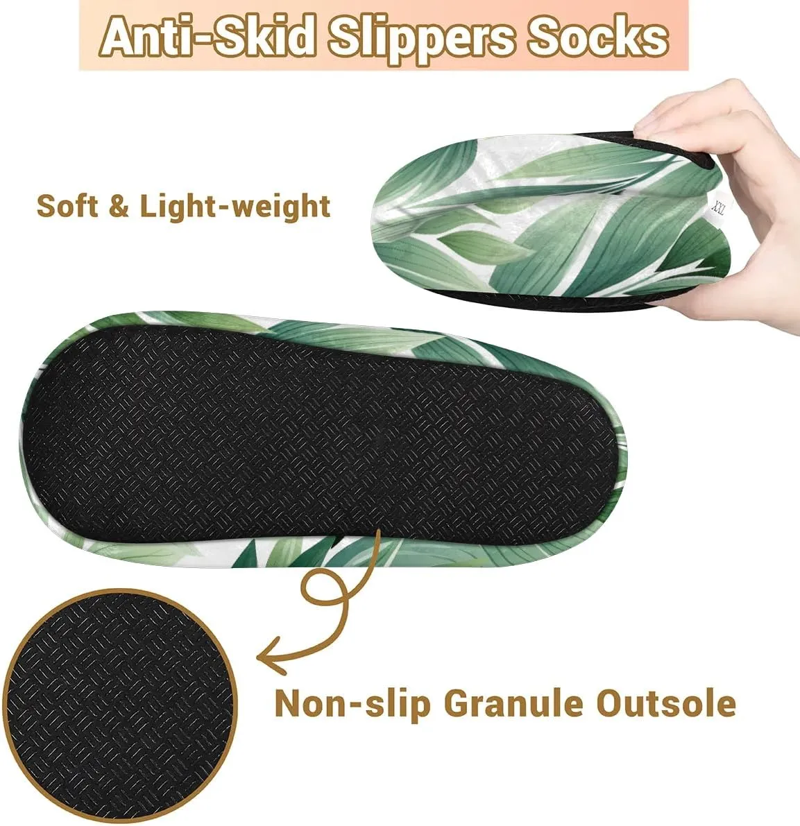 Maple Leaves Rustic Soft Home Slippers for Women Lightweight Men's House Shoes Women's Slippers