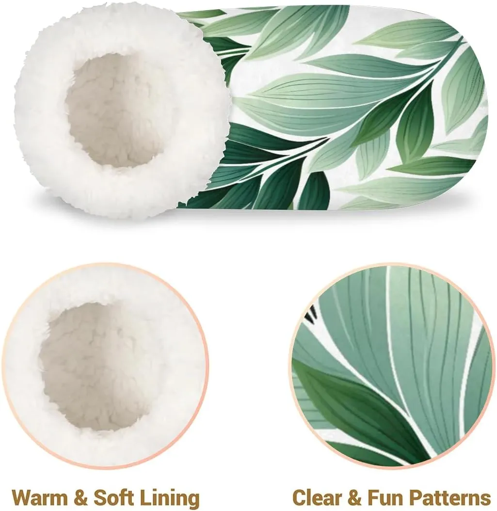 Maple Leaves Rustic Soft Home Slippers for Women Lightweight Men's House Shoes Women's Slippers
