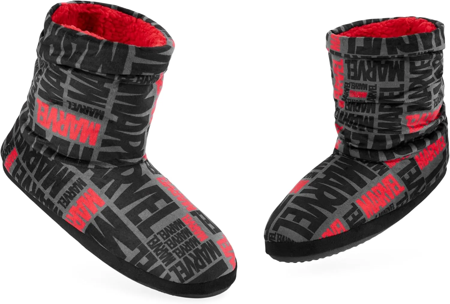 Marvel Men's Slippers Plush Indoor House Shoes Warm Boot Slippers Men Teenagers Size 5-10 Non Slip Sole - Gifts for Him
