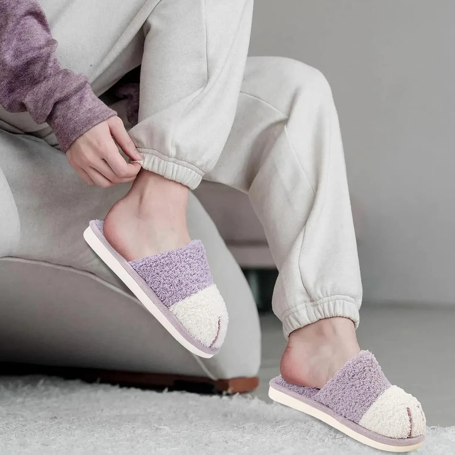 MAXTOP Women's Cat Paw Cozy Slippers Warm Gifts for Women Men with Memory Foam Trendy Cute Fuzzy Winter House Shoes Indoor Outdoor