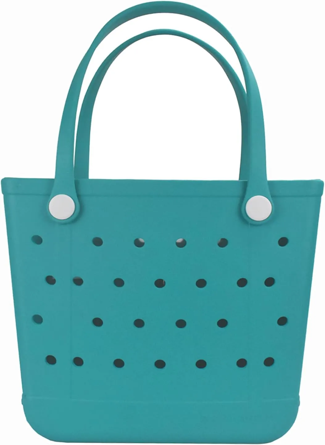 Medium Beach Bag, Waterproof Rubber Beach Bag, Washable Open Tote Bag Durable Tote Travel Bags for Outdoor Sport