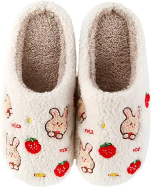 Meet Me at Midnight Slippers for Women Men Ladies Men's Comfortable Plush Home Slippers Slip On Non-slip Slippers