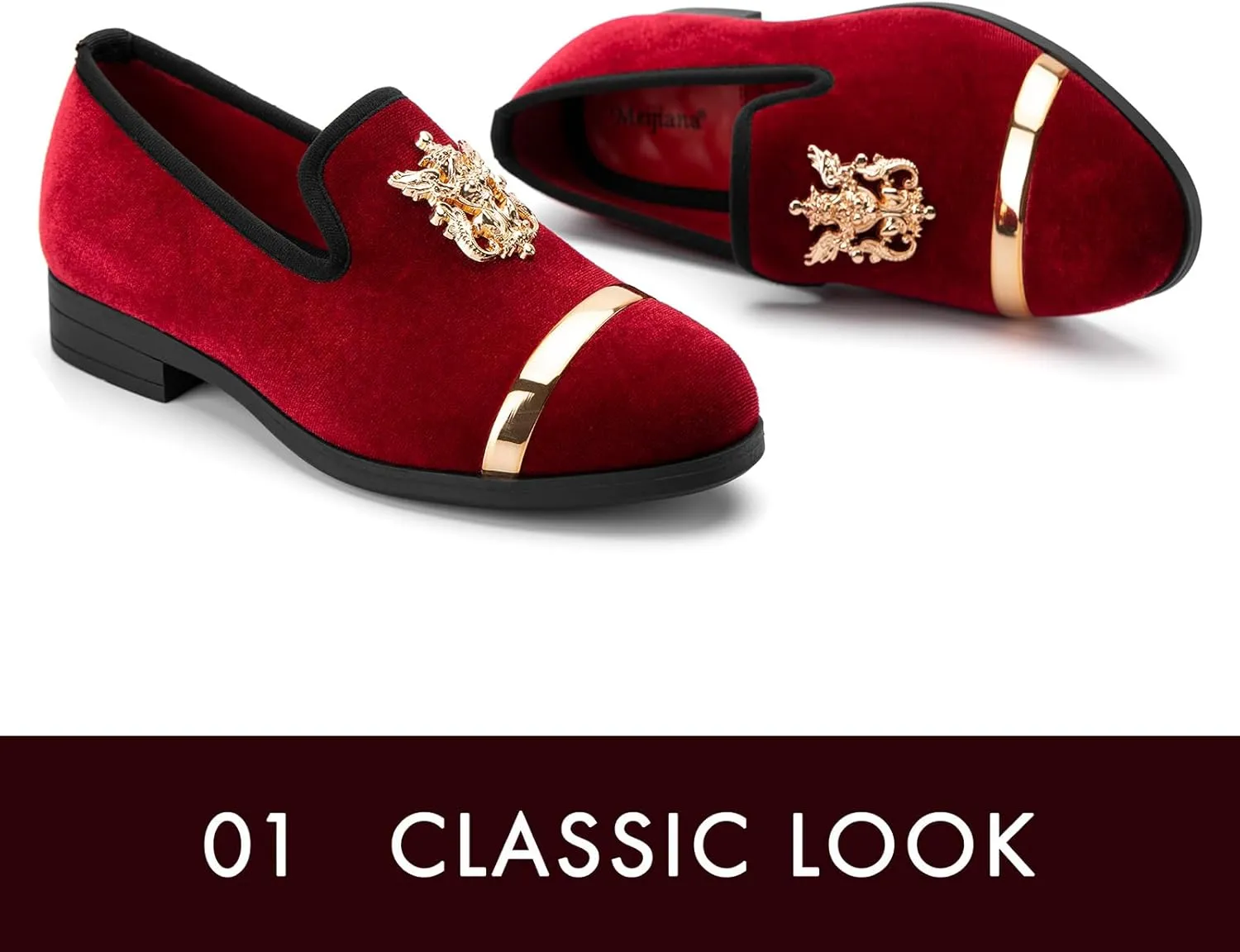 Meijiana Boy's Loafers Slip-On Dress Shoes Dress Formal Tuxedo Shoes