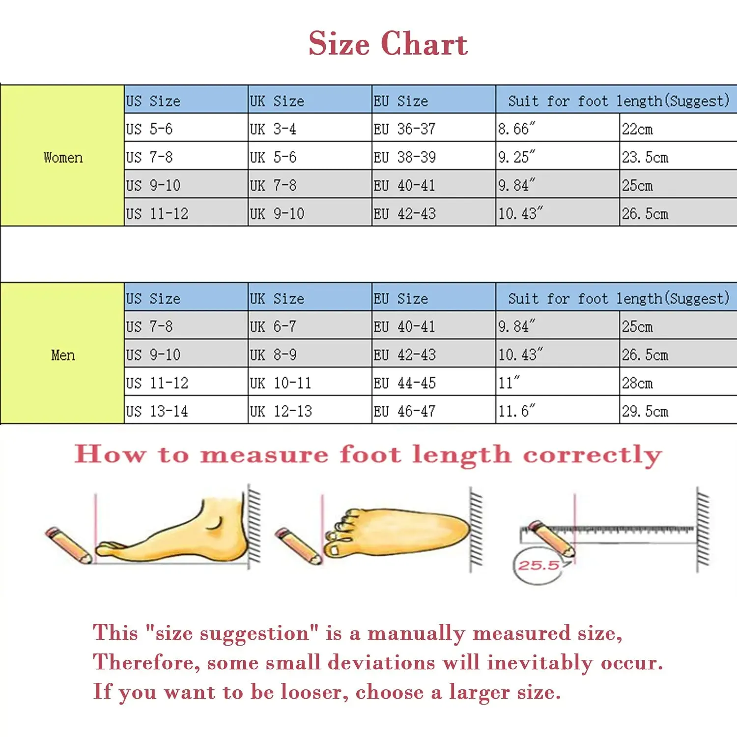 Memory Foam Slippers for Women's and Men's Casual House Shoes 9-10 Women/7-8 Men Rose Red