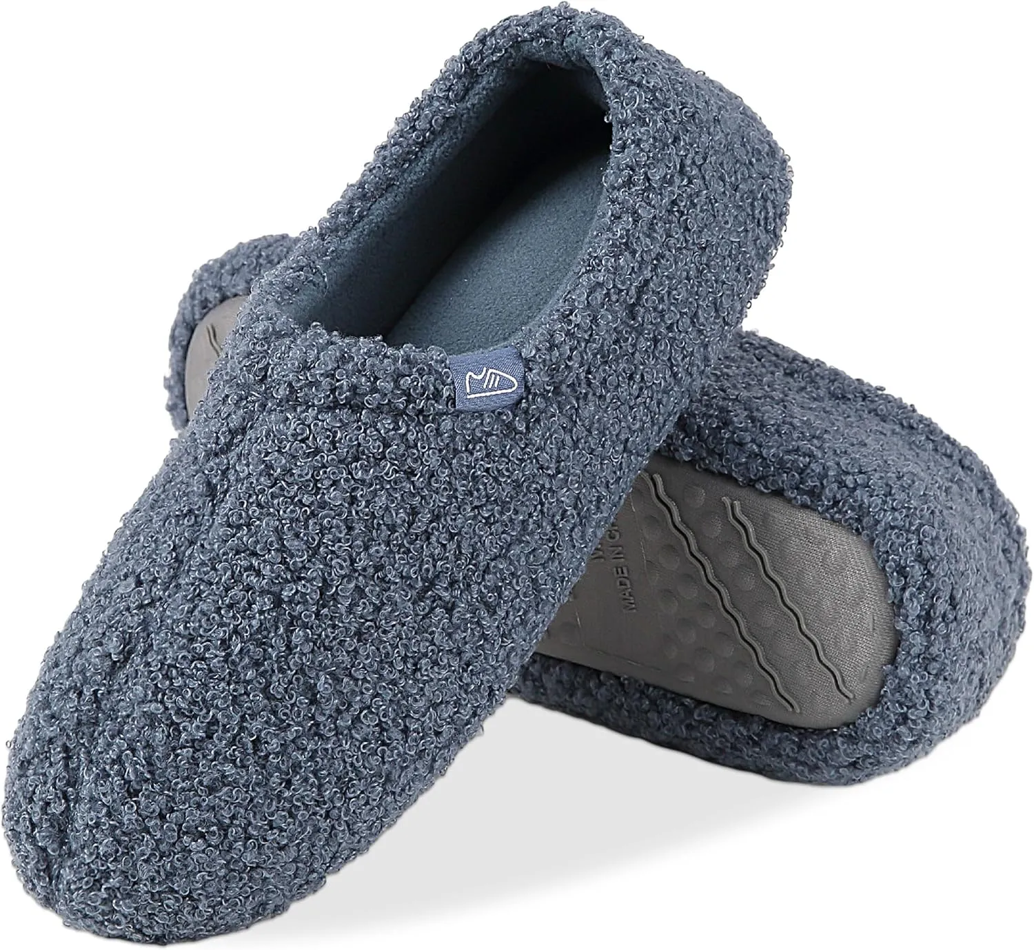 Memory Foam Slippers Indoor Women's Curly Fleece Home Shoes Soft Warm House Slippers