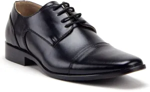 Men's 37686 Cap Toe Hand Burnished Lace Up Dress Shoes Oxfords