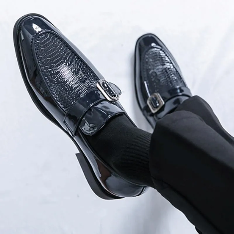 Men's Alligator Crocodile Print Oxfords Fashion Lace Up Dress Shoes Formal Business Oxford Weddings Prom