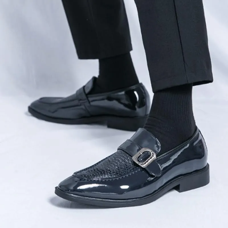 Men's Alligator Crocodile Print Oxfords Fashion Lace Up Dress Shoes Formal Business Oxford Weddings Prom