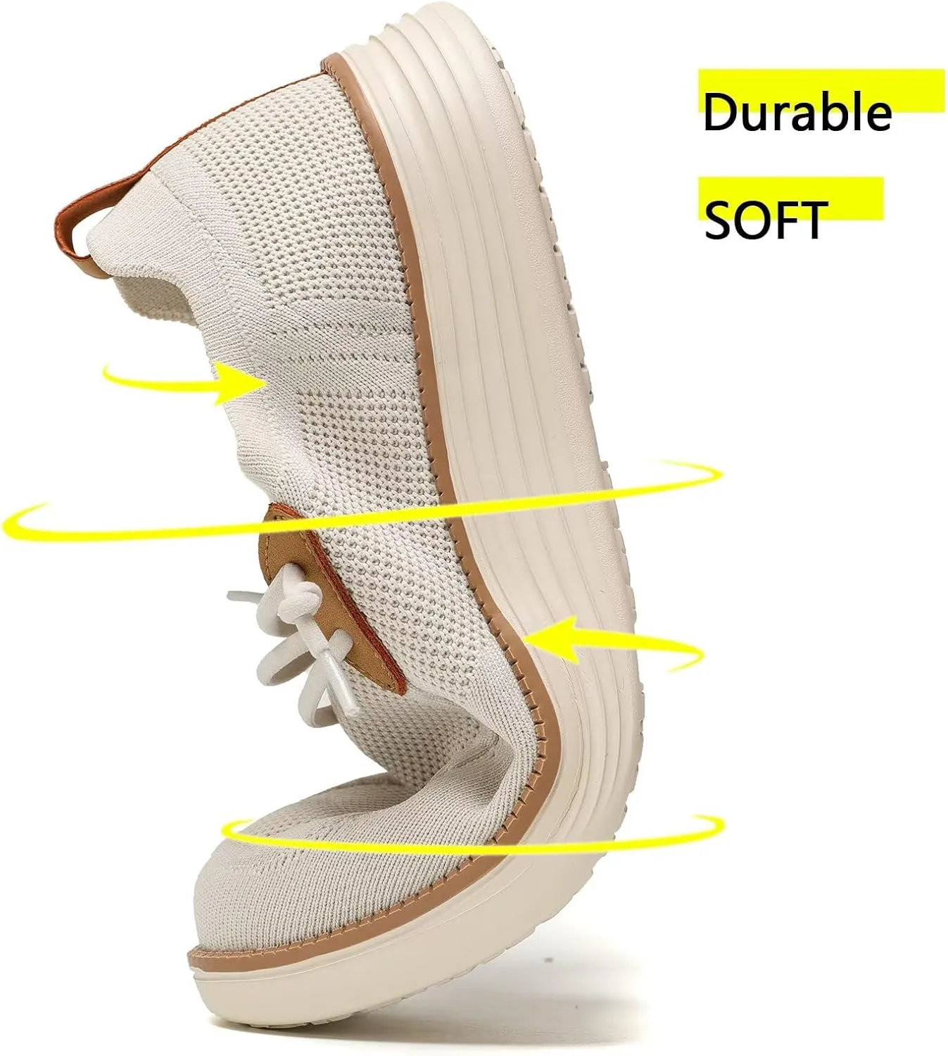 Men's Arch Support Casual Slip-on Shoes Loafers for Men Non Slip Comfortable Shoes