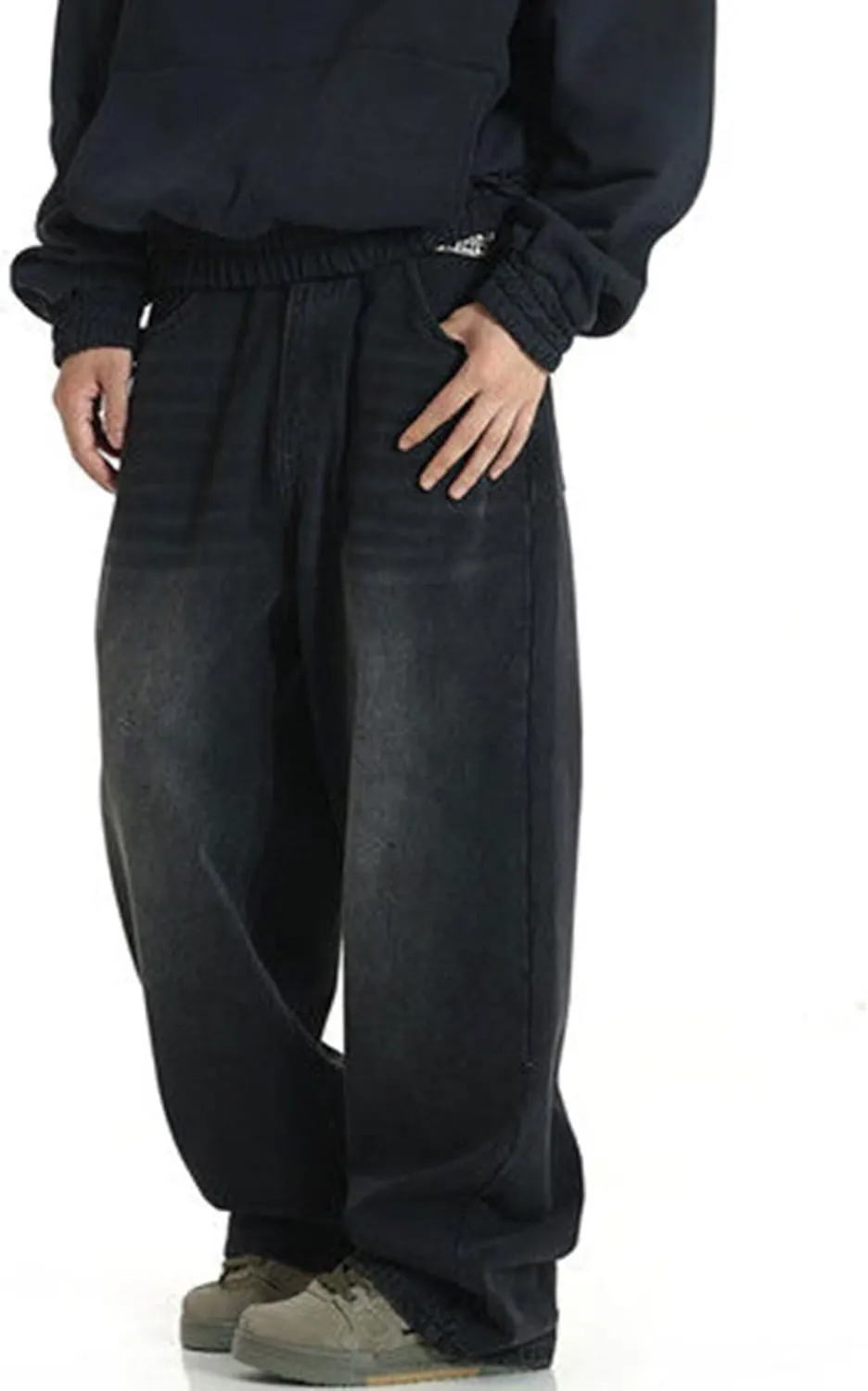 Men's Baggy Jeans Y2k Hip Hop Skater Jeans Loose fit Skateboard Pants Wide Leg Harajuku Pants