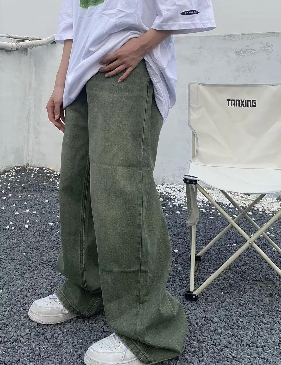 Men's Baggy Jeans Y2k Hip Hop Skater Jeans Loose fit Skateboard Pants Wide Leg Harajuku Pants