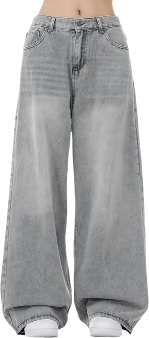 Men's Baggy Jeans Y2k Hip Hop Skater Jeans Loose fit Skateboard Pants Wide Leg Harajuku Pants