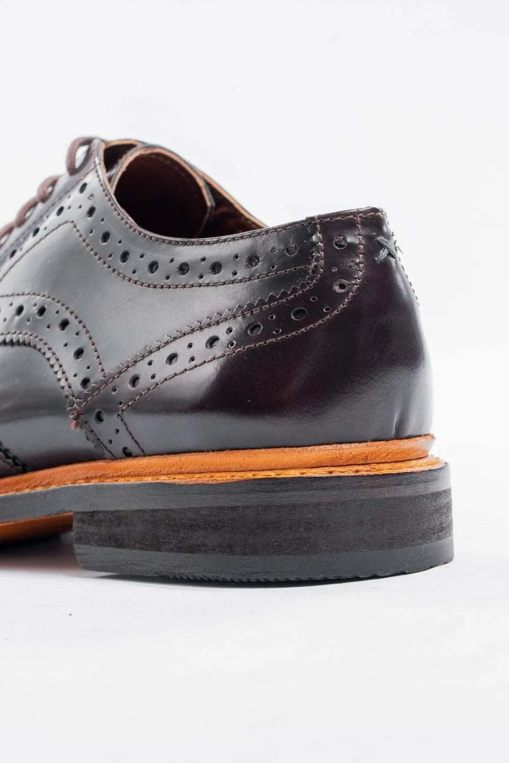 Mens Brogue Leather Dress Shoes Wingtip Lace up Formal Wedding Footwear