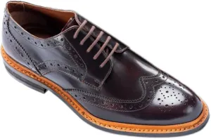 Mens Brogue Leather Dress Shoes Wingtip Lace up Formal Wedding Footwear