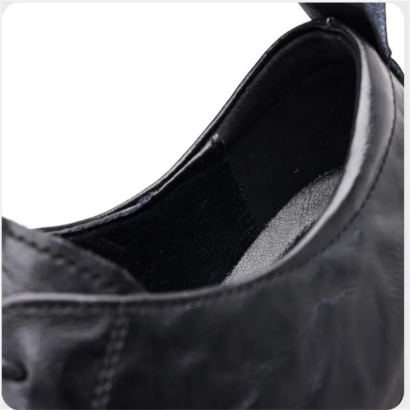 Men's Business Lace-ups Casual Leather Shoes Men's Low Thick Bottom Shoes Driving Comfortable Shoes(D,9.5)