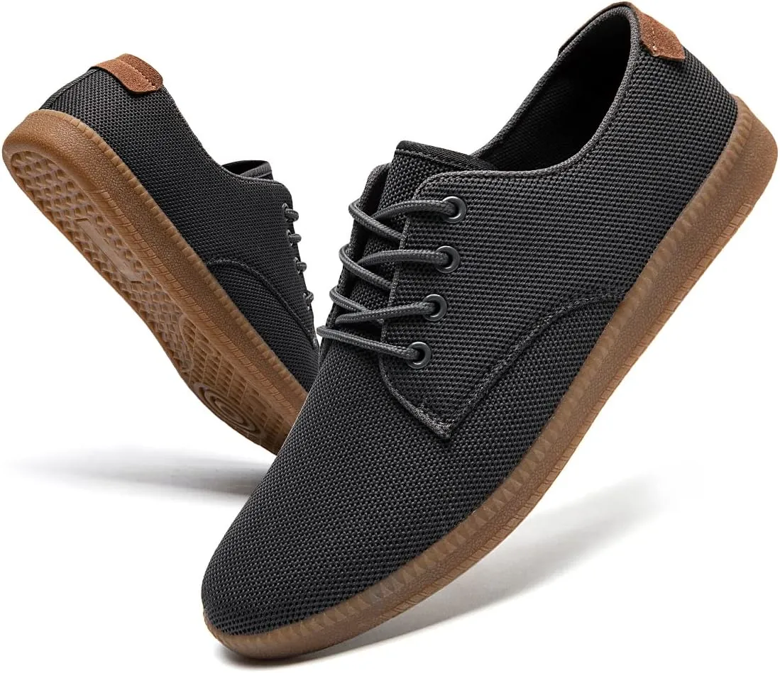 Mens Casual Dress Shoes - for Men Slip On Shoes for Men Black Business Casual Sneakers for Men Loafers Breathable Mesh Gym Workout Tennis Shoes Running Shoes Walking Shoes