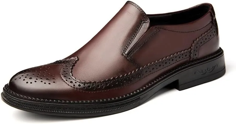Men's Classic Formal Oxford Shoes Modern Leather Business Casual Comfort Formal Dress Shoes for Men