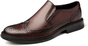 Men's Classic Formal Oxford Shoes Modern Leather Business Casual Comfort Formal Dress Shoes for Men