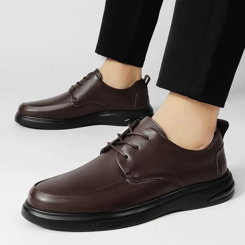 Men's Classic Lace-up Formal Oxfords Mens Business Office Wedding Formal Modern Leather Dress Shoes