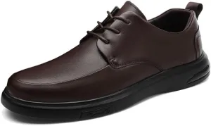 Men's Classic Lace-up Formal Oxfords Mens Business Office Wedding Formal Modern Leather Dress Shoes