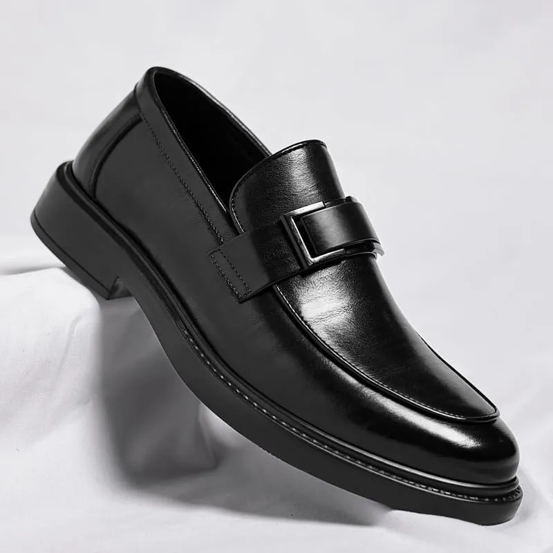 Mens Derby Shoes Office Slip-ons Formal Business Leather Oxfords Classic Formal Oxford Shoes