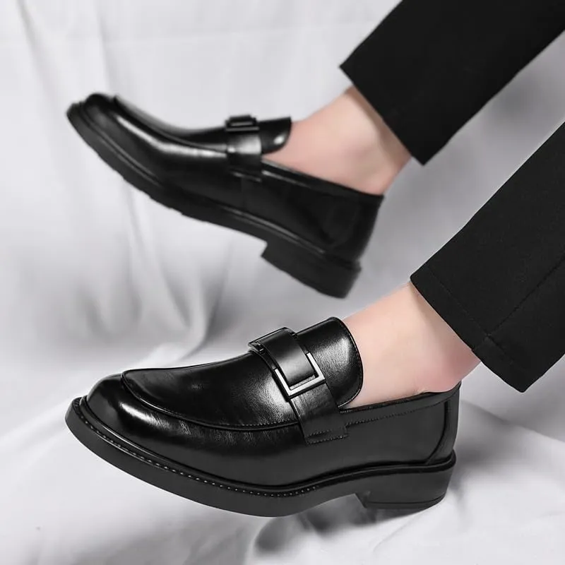Mens Derby Shoes Office Slip-ons Formal Business Leather Oxfords Classic Formal Oxford Shoes