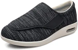 Men's Diabetic Shoes,Wide Width Shoes with Adjust Closure Shoes for Elderly Diabetic Pain Relief Swollen Feet