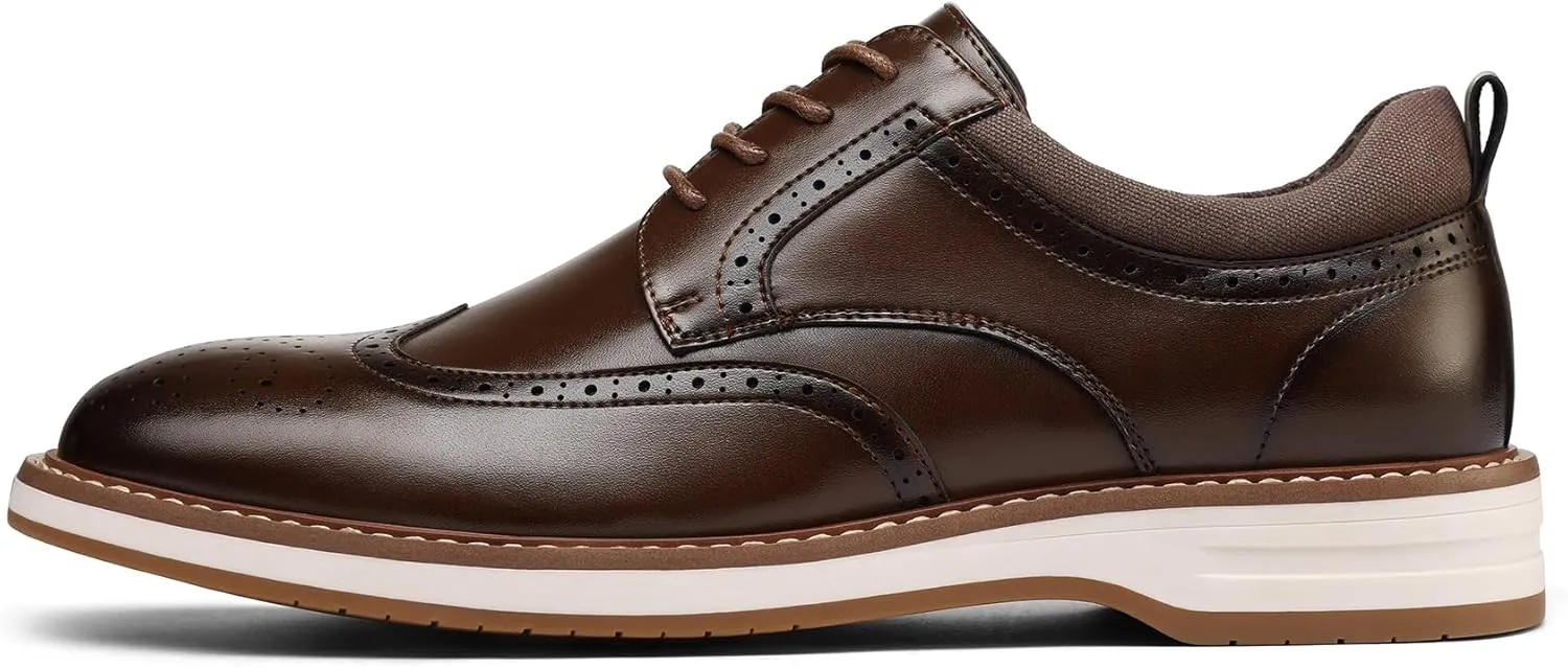 Men's Dress Shoes Business Formal Wingtip Casual Oxford Shoes