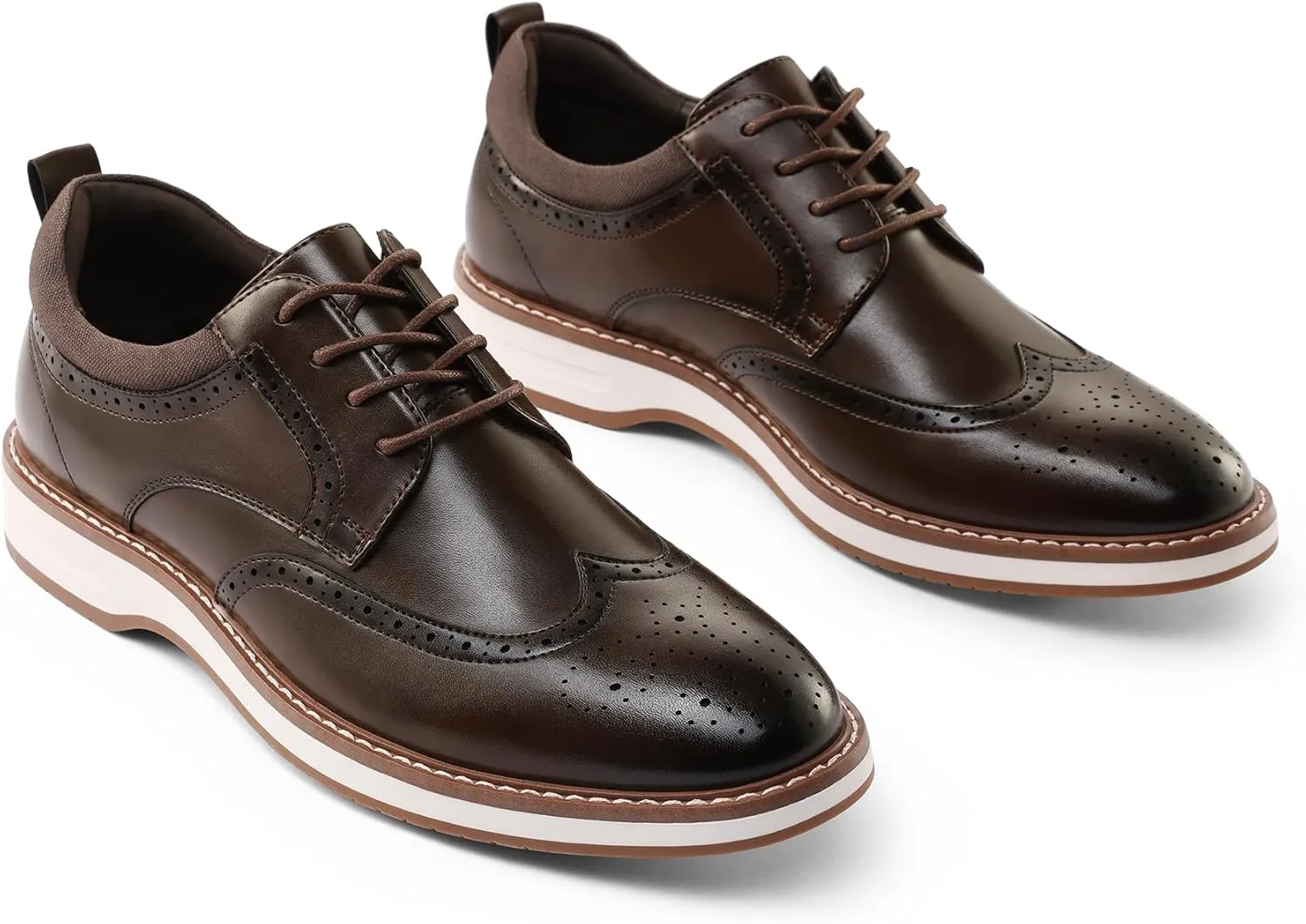 Men's Dress Shoes Business Formal Wingtip Casual Oxford Shoes