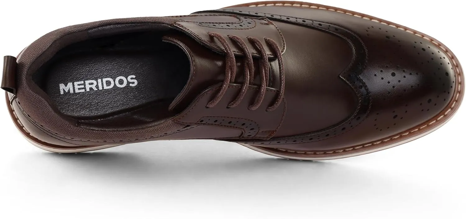 Men's Dress Shoes Business Formal Wingtip Casual Oxford Shoes