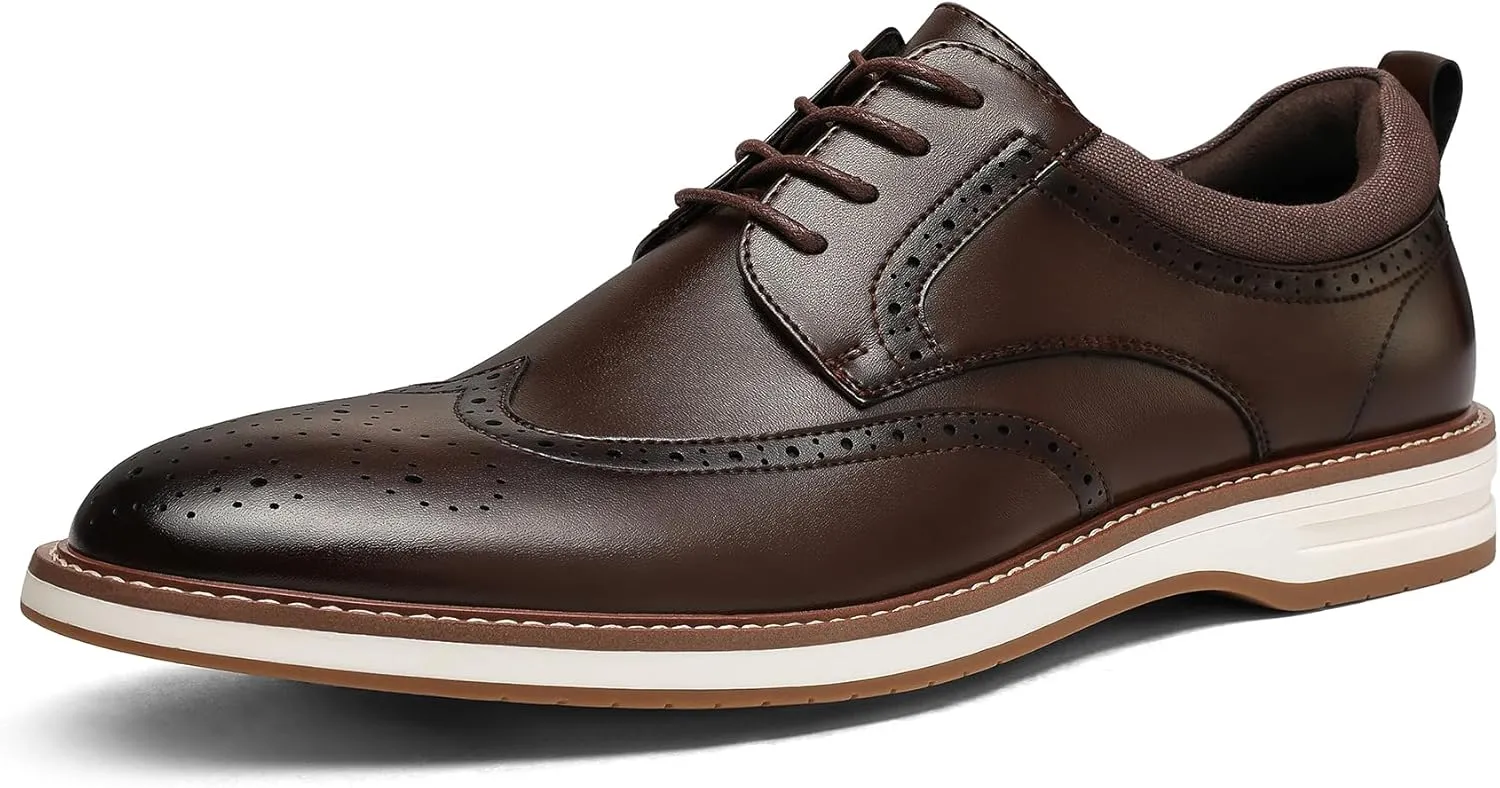 Men's Dress Shoes Business Formal Wingtip Casual Oxford Shoes
