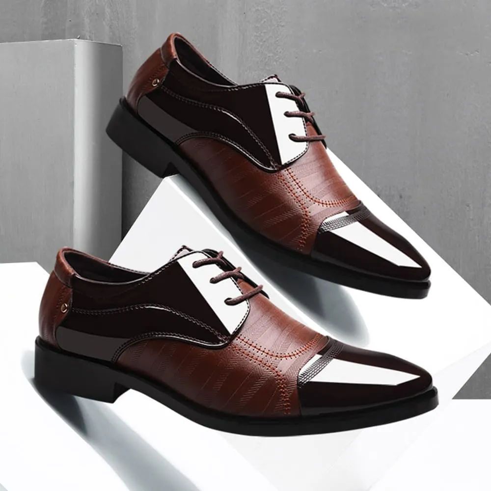 Men's Dress Shoes Business Oxfords Patent Leather Dress Shoes Classic Loafers Formal Derby Shoes