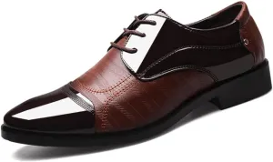 Men's Dress Shoes Business Oxfords Patent Leather Dress Shoes Classic Loafers Formal Derby Shoes