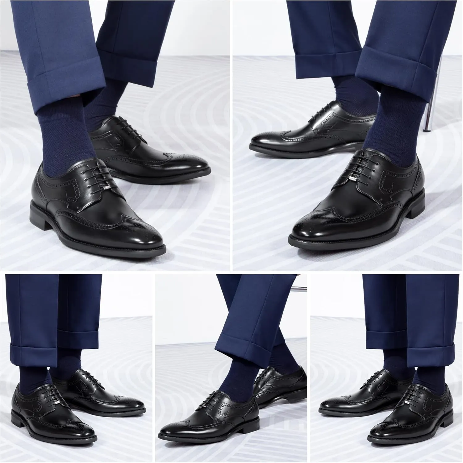 Men's Dress Shoes for Men Genuine Leather Modern Formal Business Derby Shoes