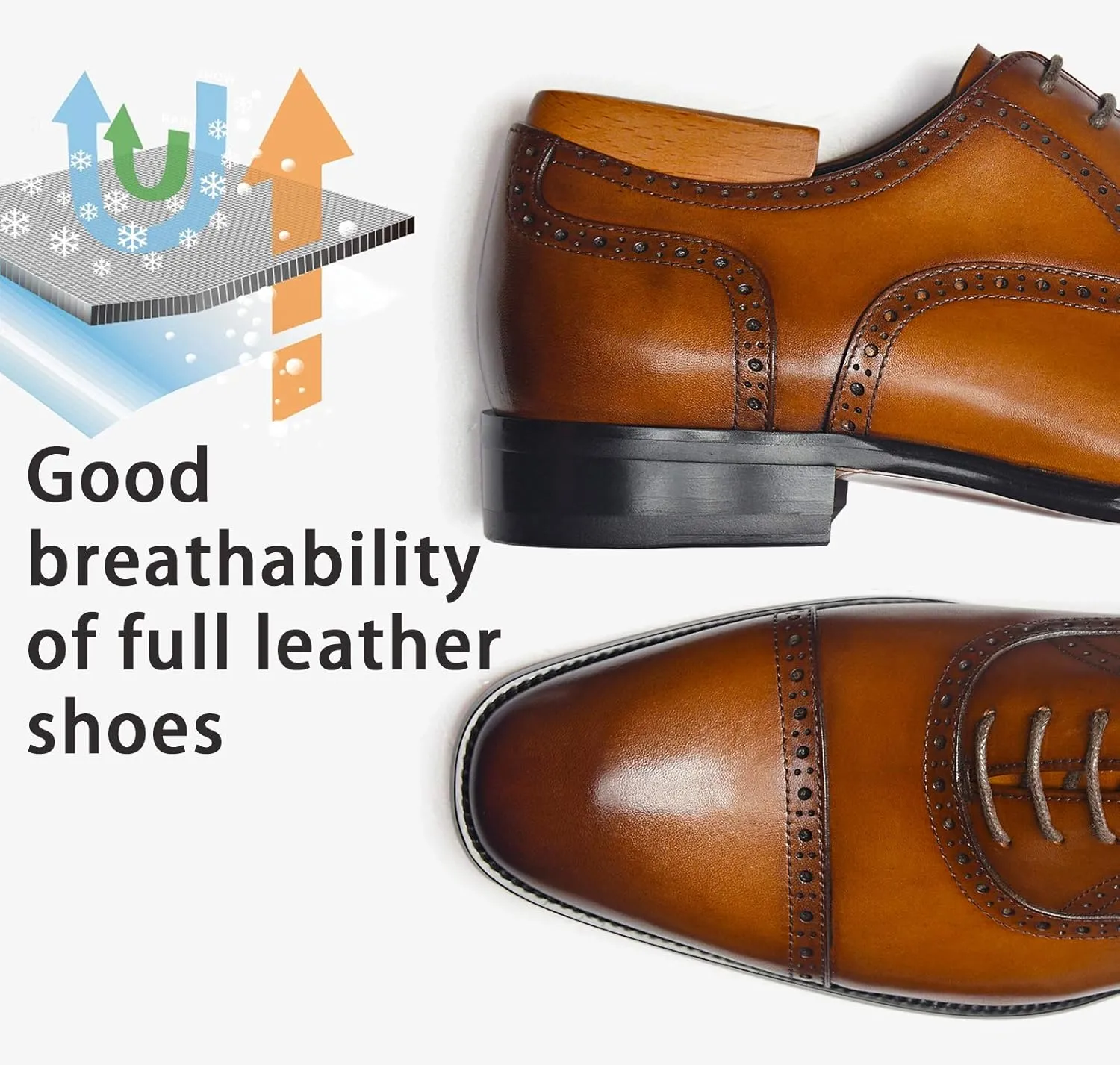 Men's Dress Shoes Oxford Formal Modern Leather Shoes for Men