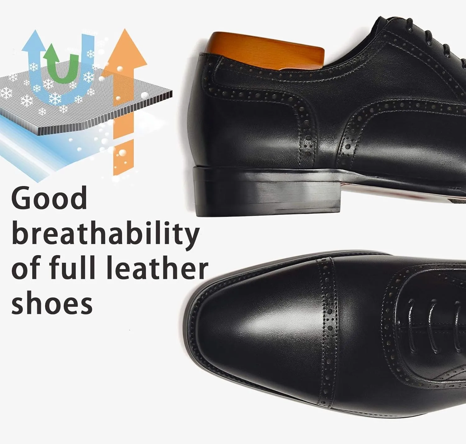 Men's Dress Shoes Oxford Formal Modern Leather Shoes for Men