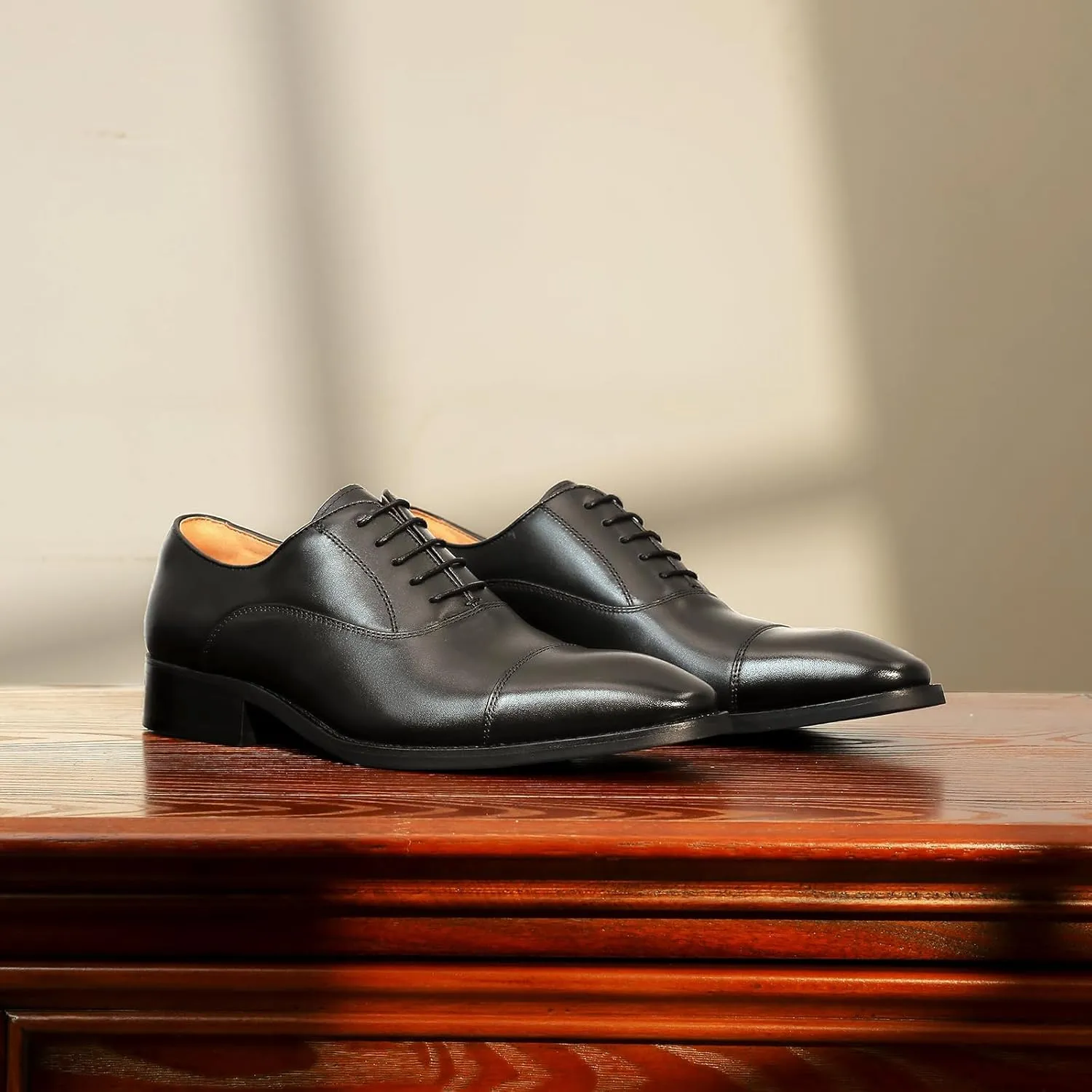 Men’s Dress Shoes Oxford lace up Formal Leather Shoes for Men