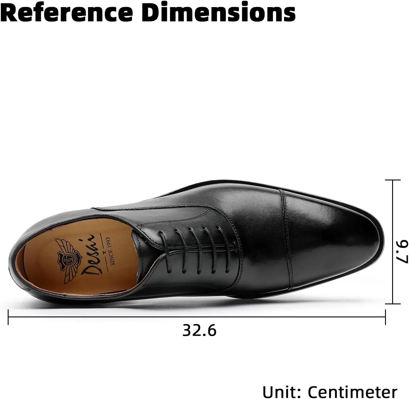 Men’s Dress Shoes Oxford lace up Formal Leather Shoes for Men